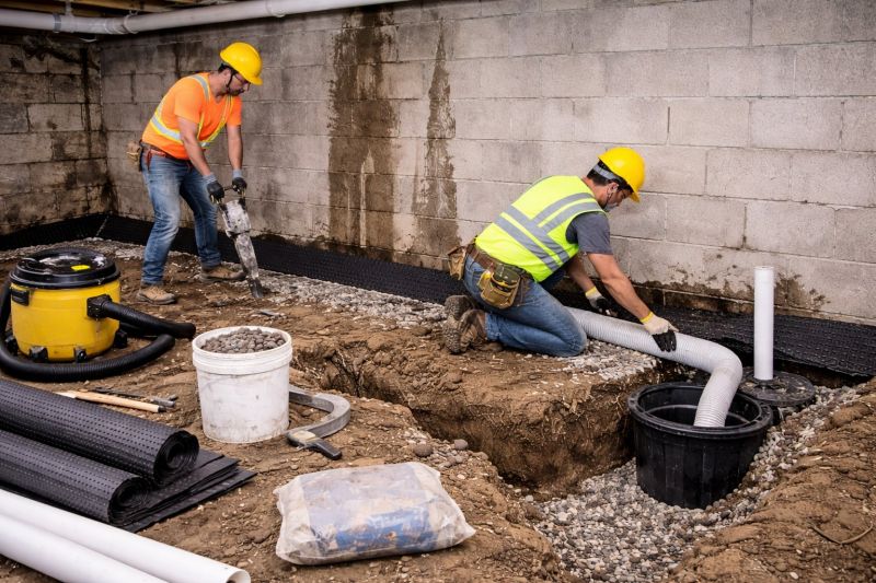 Wet Basement Solutions in Fredericksburg, VA